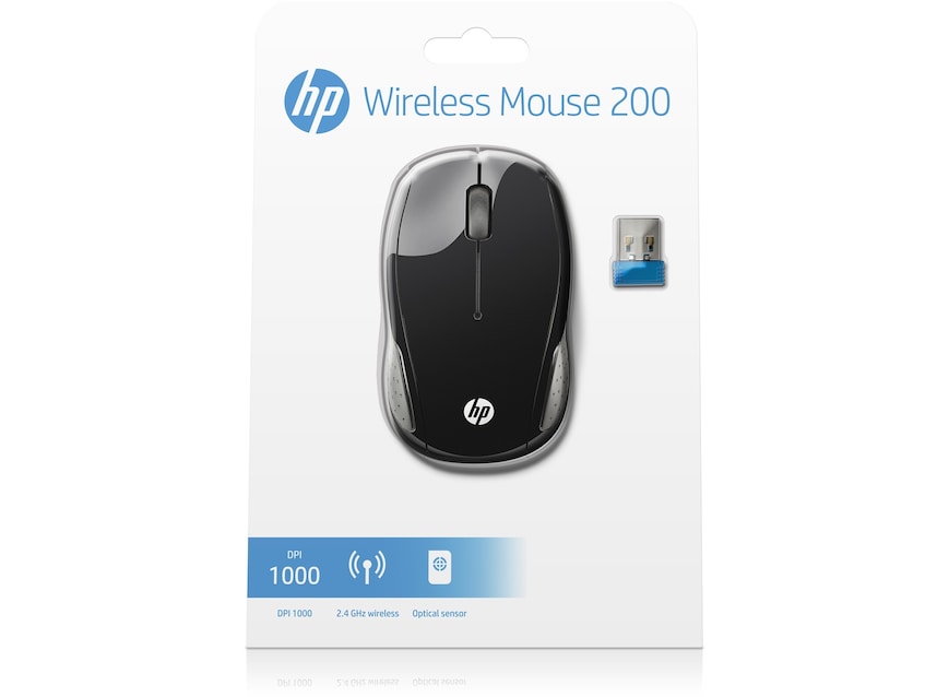 HP 200 Black Wireless Mouse